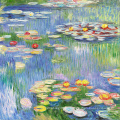 World famous paintings of water lilies